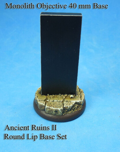 Ancient City Ruins Monolith Objective Marker 40 mm Round Lip Base Package of 1 Objective