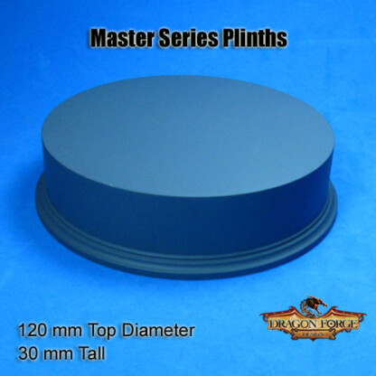 Master Series Display Plinth 120mm Top Diameter 30 mm Tall Package of 1 plinth