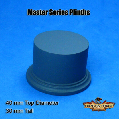 Master Series Display Plinth 40 mm Top Diameter 30 mm Tall Package of 1 plinth
