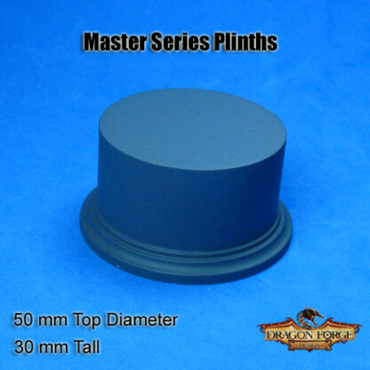 Master Series Plinth 50 mm Top Diameter 30 mm Tall Master Series Display Plinth 50 mm Top Diameter 30 mm Tall Package of 1 plinth
