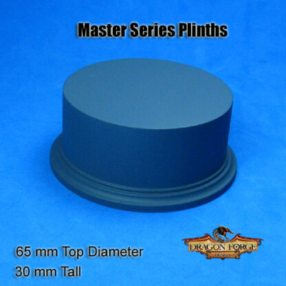 Master Series Plinth 65mm Top Diameter 30 mm Tall Master Series Display Plinth 65mm Top Diameter 30 mm Tall Package of 1 plinth