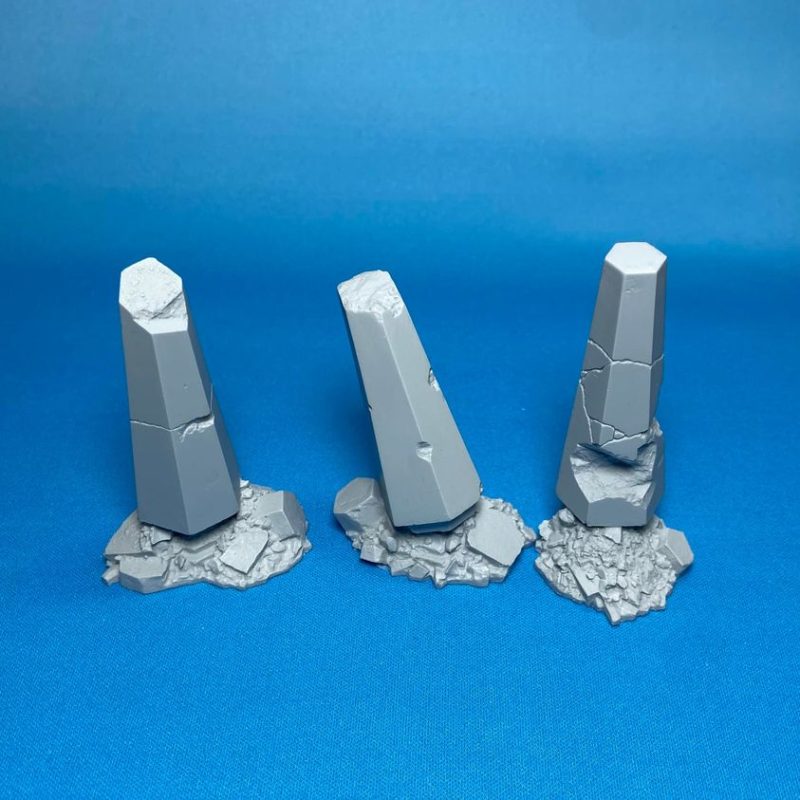 Lost Empires Small Obelisk Pillars Set Diorama Details One (1