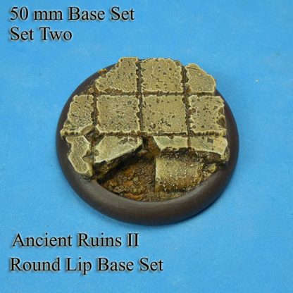 Ancient City Ruins 50 mm Base with Round Lip Set Four (4) 50 mm Base with Round Lip Ancient City Ruins Set Four (4) Package of 1 Base