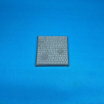 50 mm x 50 mm Square Bases Cobblestone Streets Set One (1) Package of 1 Bases