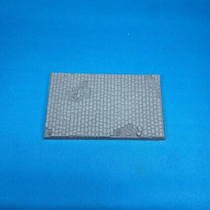 60 mm x 100 mm Square Bases Cobblestone Streets Set Two (2) Package of 1 Bases