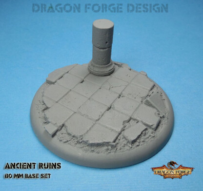 Ancient City Ruins 80 mm Base with Round Lip Set One (1) 80 mm Base with Round Lip Ancient City Ruins Set One (1) Package of 1 Base