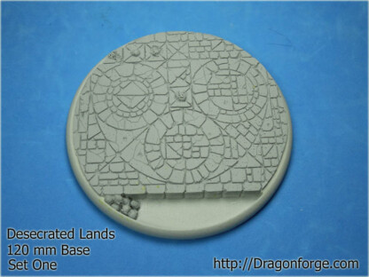 120 mm Round Lip Base Desecrated Lands Set One (1) Package of 1 Base