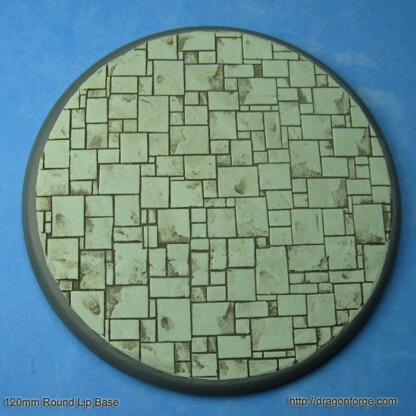 120 mm Base with Round Lip Square Cut Slate Set One (1) Package of 1 Base