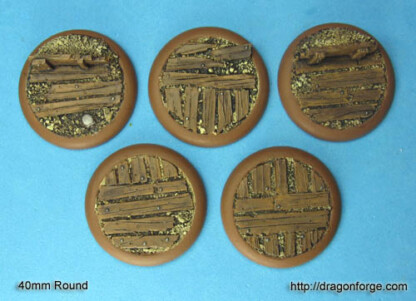 Trench Board 40 mm Base with Round Lip Set One (1) 40 mm Base Round Lip Base Style Trench Board Set One (1) Package of 5 Bases