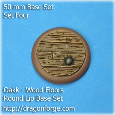 50 mm Base Round Lip Base Style Oakk Wood Floors Set Four (4) Package of 1 Base