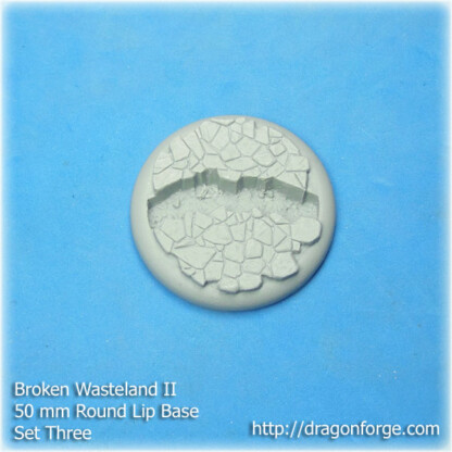 50 mm Base with Round Lip Broken Wastes Set Five (5) Package of 1 Base