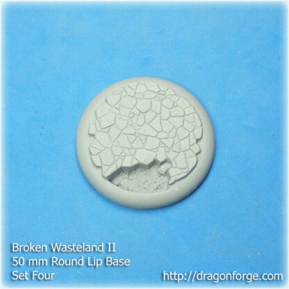 50 mm Base with Round Lip Broken Wastes Set Six (6) Package of 1 Base