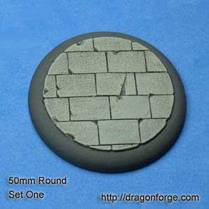 50 mm Base with Round Lip Stone Floor Set One (1) Package of 1 Base
