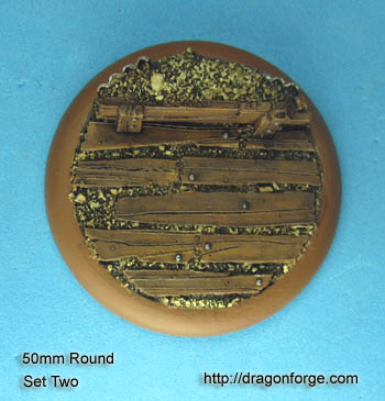 50 mm Base Round Lip Base Style Trench Board Set Two (2) Package of 1 Base