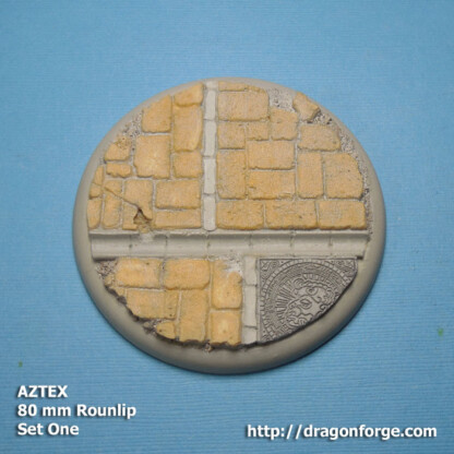 80 mm Round Lip Base Aztex Set One (1) Package of 1 Base