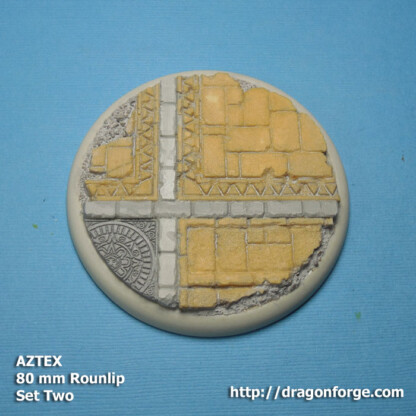 80 mm Round Lip Base Aztex Set Two (2) Package of 1 Base