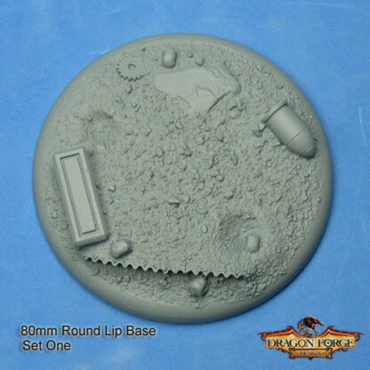 80 mm Base with Round Lip The Wastelands Set One (1) Package of 1 Base