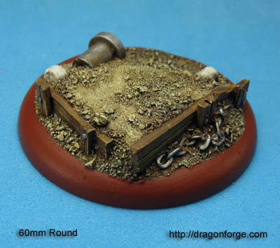 50 mm Base with Round Lip The Wastelands Set One (1) Package of 1 Base