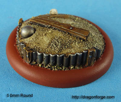 50 mm Base with Round Lip The Wastelands Set Two (2) Package of 1 Base