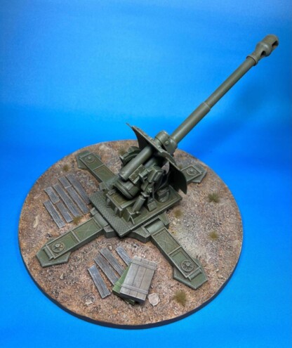 An example of a platform kit built and based. Base and gun portion not included in the kit.