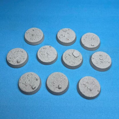 Desert 25 mm Round Base Set Three (3) Package of 10 bases