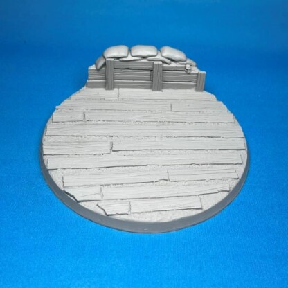 No Man's Land Trench Board Bases 100 mm Base Set Three (3) Package of 1 base, and 2 Ammo Crates Gun position for smaller field guns and other ordinance weapons.