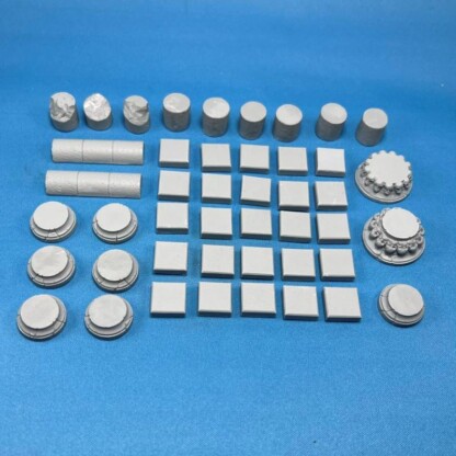 Ancient Ruins Diorama Details Tiles and Pillar Bits Set One (1) Contains 45 parts