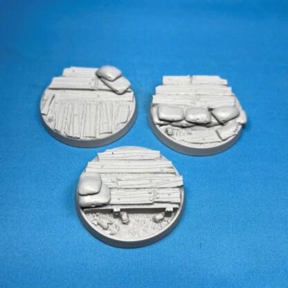 No Man's Land Trench Board 50 mm Bases Set Set One (1) Package of 3 bases