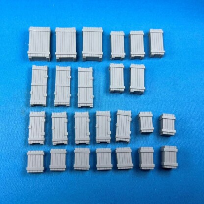 Ammo Crate Assortment Set One (1) Diorama Details Build It Bits Ammo Crate Assortment Set One(1) 25 Ammo Crates in 6 sizes to create your own  bases and diorama projects.
