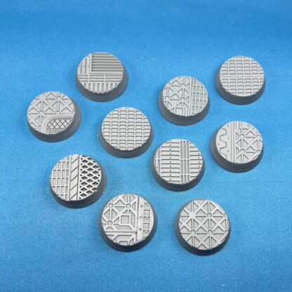 S.H.I. Ships Hold Interior Tech-Deck 25 mm Base Set Set One (1) Package of 10 bases