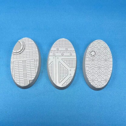 S.H.I. Ships Hold Interior Tech-Deck 60 mm x 35 mm Oval Base Set Set One (1) Package of 3 bases