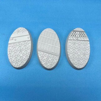S.H.I Ships Hold Interior 60 mm x 35 mm Oval Tech-Deck Base Set Two (2)