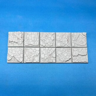 30 mm x 30 mm Broken Wastelands Square Base Set One (1)