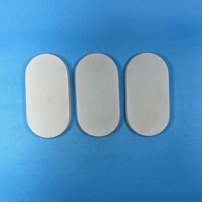 40 mm x 75 mm Solid Pill Shaped Base Blank with Bevel Edge Set One (1) 40 mm x 75 mm Solid Pill Shaped Base Blank Solid Set One (1) Package of 3 Blanks