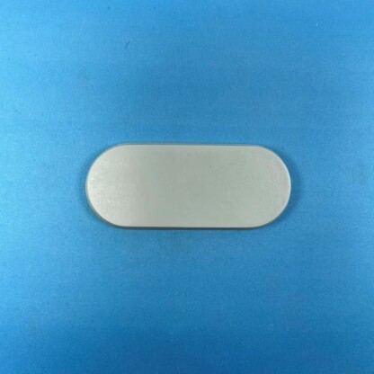 40 mm x 95 mm Solid Pill Shaped Base Blank with Bevel Edge Set One (1) 40 mm x 95 mm Solid Pill Shaped Base Blank Solid Set One (1) Package of 1 Blank