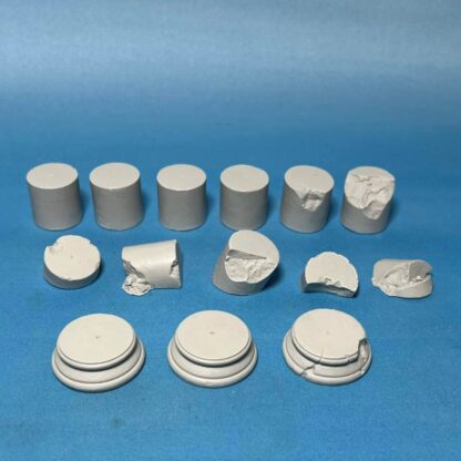 Ancient Ruins Diorama Details Colossal Pillar Set One (1) Ancient Ruins Ancient Ruins Diorama Details Colossal Pillar Set Set One (1) Set contains 14 cast resin pieces.