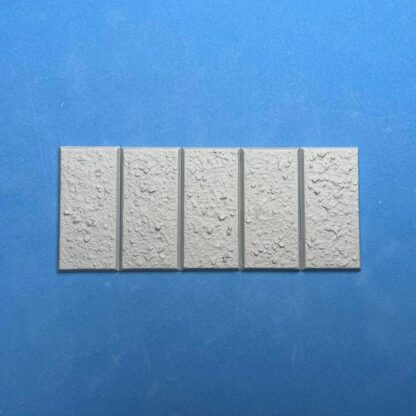 25 mm x 50 mm Universal Rough Terrain (U.R.T) Square Base Set One (1) 25 mm x 50 mm Universal Rough Terrain (U.R.T) Square Base Set Set One (1) Package of 5 Bases